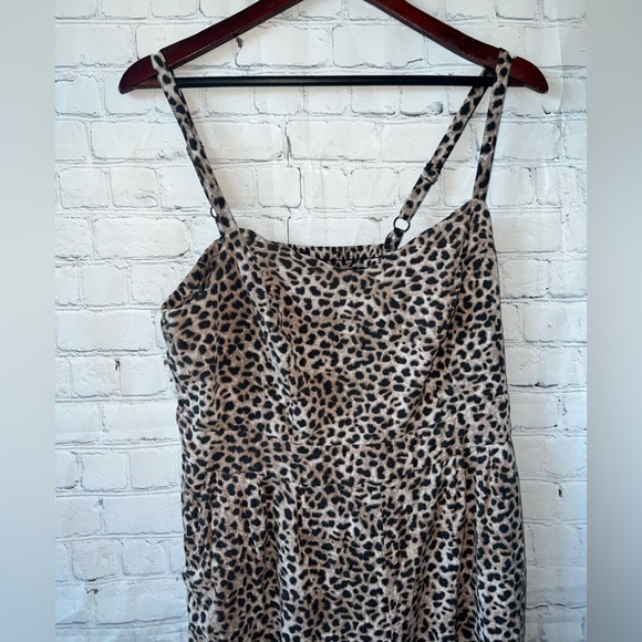 Torrid Brown & Black cheetah print sleeveless dress size 1X - Picture 2 of 8